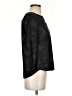 Waverly Grey Black 3/4 Sleeve Top Size 4 - photo 4