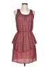 Bar III 100% Polyester Hearts Red Casual Dress Size L - photo 1