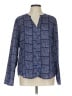 Lumiere 100% Polyester Blue Long Sleeve Blouse Size L - photo 1