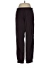 Theory 38 Solid Black Burgundy Track Pants Size M - photo 1