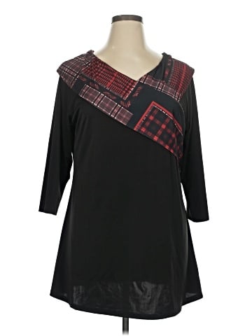 Lily by Firmiana 3/4 Sleeve Blouse (view 1)