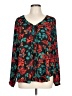 Torrid Teal Long Sleeve Blouse Size Lg Plus (0) - photo 1