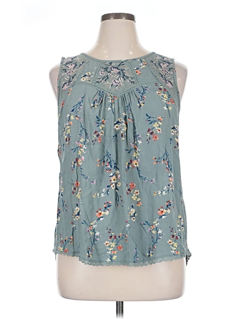 Pre-owned Mason & Belle Sleeveless Blouse In Blue