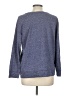 LA THREADS Floral Blue Pullover Sweater Size L - photo 2