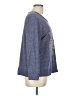 LA THREADS Floral Blue Pullover Sweater Size L - photo 4