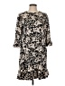 Rebecca Minkoff 100% Polyester Print Black Casual Dress Size XS - photo 1