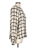 Pilcro Plaid Ivory Long Sleeve Blouse Size L - photo 4