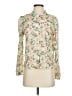 Carve Designs Floral Ivory Long Sleeve Blouse Size S - photo 1