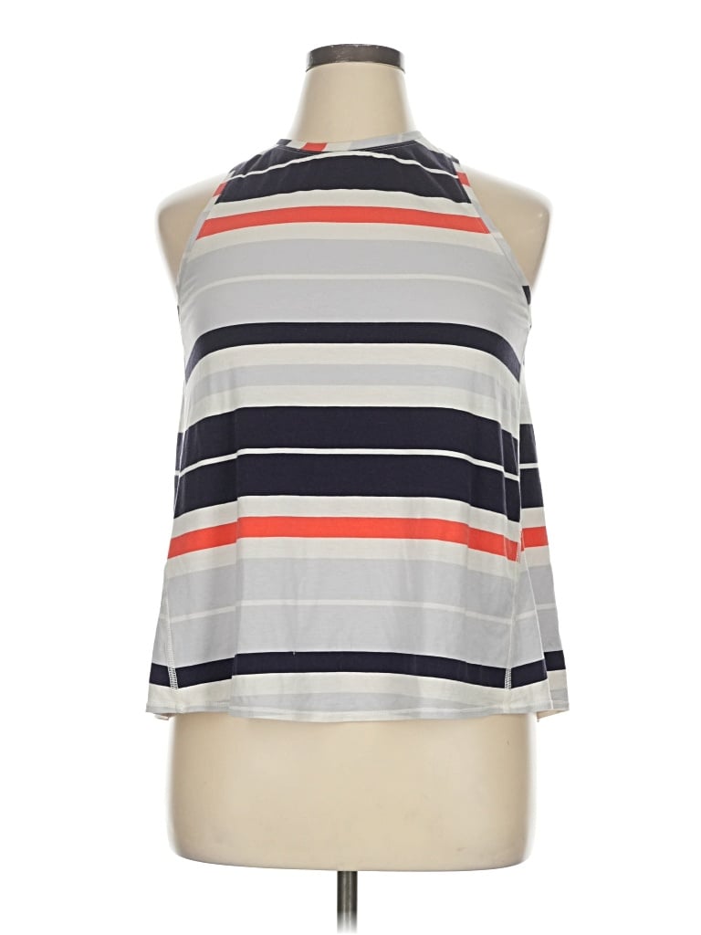 Pre-owned Smartwool Tank Top Silver Halter Neckline Tops