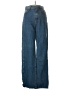 Zara Chevron-herringbone Blue Jeans Size 0 - photo 1