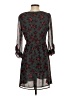 Madewell 100% Polyester Floral Gray Cocktail Dress Size 2 - photo 2