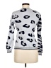 Whisper by Brodie Animal Print Silver Pullover Sweater Size M - photo 2