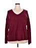 City Chic Burgundy Pullover Sweater Size 20 Plus (L) - photo 1