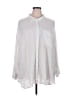 Torrid Silver White Long Sleeve Button-Down Shirt Size 4X Plus (4) - photo 1