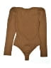 Socialite Brown Orange Bodysuit Size S - photo 2