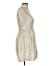 Cooperative Metallic Ivory Cocktail Dress Size 6 - photo 4