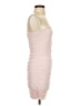 Unbranded Solid Pink Cocktail Dress Size S - photo 4