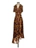 Keepsake Floral Brown Cocktail Dress Size XS - photo 1