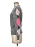 Les Copains 100% Cashmere Argyle Gray Cashmere Pullover Sweater Size EU (IT) 42 / US 6 - photo 5