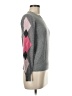 Les Copains 100% Cashmere Argyle Gray Cashmere Pullover Sweater Size EU (IT) 42 / US 6 - photo 4