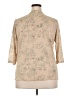 Fashion Bug 100% Polyester Tan 3/4 Sleeve Blouse Size 22 - 24 - photo 2