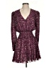 Intermix Paisley Purple Cocktail Dress Size 4 - photo 1