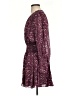Intermix Paisley Purple Cocktail Dress Size 4 - photo 5