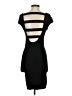 Bebe Solid Black Cocktail Dress Size S (petite) - photo 2