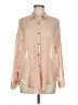 Black Swan Metallic Tan Long Sleeve Blouse Size M - photo 1