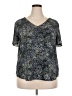 41Hawthorn Stars Silver Short Sleeve Blouse Size XXL - photo 1