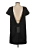 StyleStalker 100% Polyester Solid Black Casual Dress Size S - photo 2