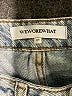 WeWoreWhat 100% Cotton Chevron-herringbone Blue Jeans Size 24 waist - photo 4
