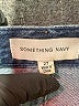 Something Navy 100% Cotton Hearts Blue Jeans Size 27 waist - photo 7