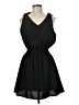 Unbranded 100% Polyester Solid Black Casual Dress Size M - photo 1
