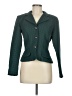 All That Jazz Houndstooth Green Teal Blazer Size 7 - 8 - photo 1