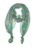 Unbranded Paisley Teal Green Scarf One size - photo 1
