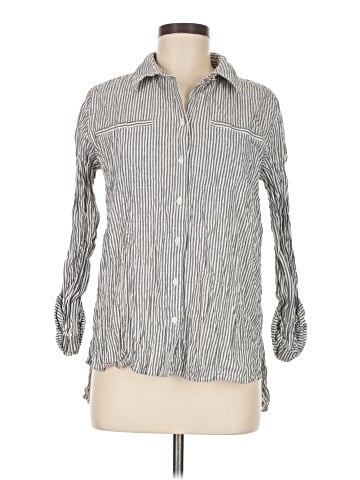 Jones New York Signature 3/4 Sleeve Button-Down Shirt (view 1)