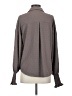 Laundry by Shelli Segal 100% Polyester Gray Long Sleeve Blouse Size S - photo 2