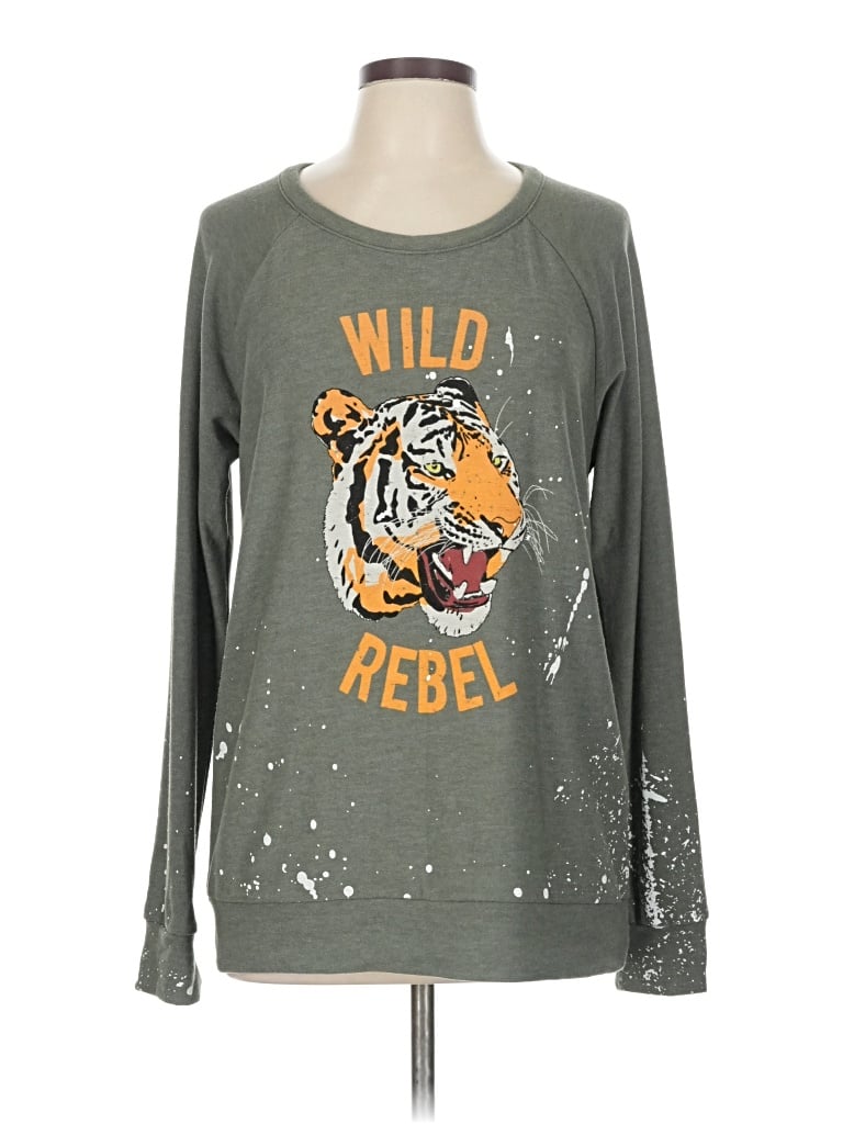 Pre-owned Chaser Sweatshirt In Gray