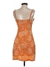 Shein 100% Polyester Orange Cocktail Dress Size 4 - photo 2