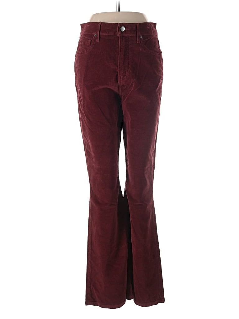 Pre-owned Veronica Beard Jeans Jeans In Burgundy