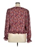 Chenault 100% Polyester Burgundy 3/4 Sleeve Blouse Size XL - photo 2
