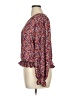 Chenault 100% Polyester Burgundy 3/4 Sleeve Blouse Size XL - photo 5