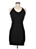 Just Quella Solid Black Cocktail Dress Size 4 - 6 - photo 1