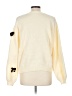 VOY 100% Polyester Hearts Ivory Pullover Sweater Size L - photo 2