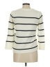 Et Clet 100% Acrylic Stripes Ivory Turtleneck Sweater Size M - photo 2