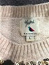 Yumi Metallic Tan Pullover Sweater Size L - photo 7