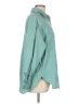 Unbranded Stripes Teal Long Sleeve Button-Down Shirt Size L - photo 4
