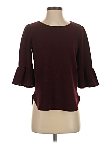 Green Envelope 3/4 Sleeve Top (view 1)