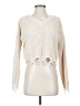 Planet Gold 100% Polyester Ivory Long Sleeve Top Size S - photo 1